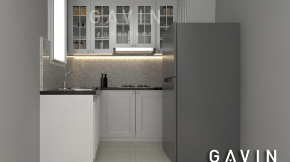 Desain 3D Kitchen Set Finishing Duco